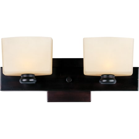A large image of the Maxim 9002 Oil Rubbed Bronze / Dusty White Glass