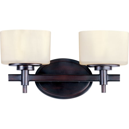 A large image of the Maxim 9022 Oil Rubbed Bronze / Dusty White Glass