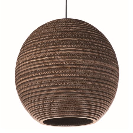 A large image of the Maxim 9106 Black / Recycled Corrugated Paper Shade
