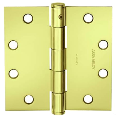 A large image of the McKinney T2314312NRP Bright Brass