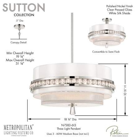 A large image of the Metropolitan N7385 Sutton Collection