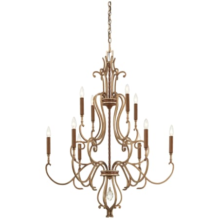 A large image of the Metropolitan N6558 Pale Gold / Distressed Bronze