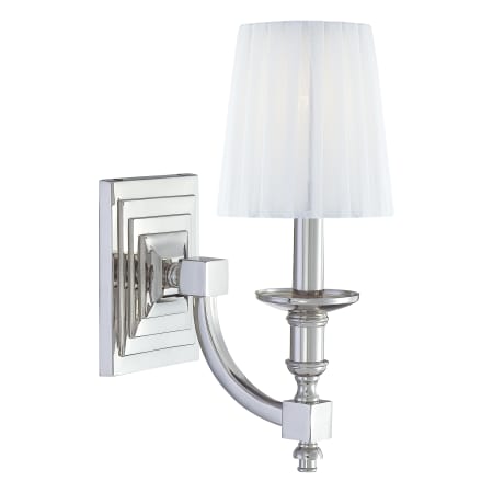 A large image of the Metropolitan N2641 Polished Nickel