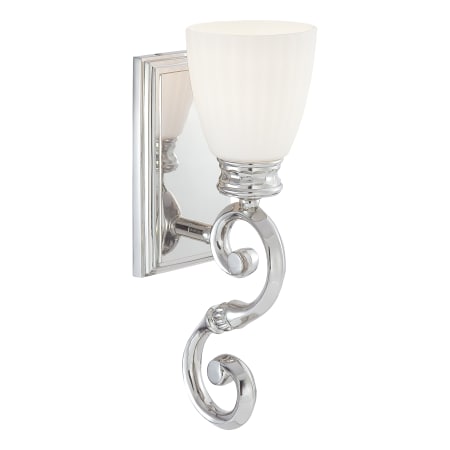 A large image of the Metropolitan N2801 Polished Nickel