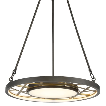 A large image of the Metropolitan N7526-L Smoked Iron / Soft Brass