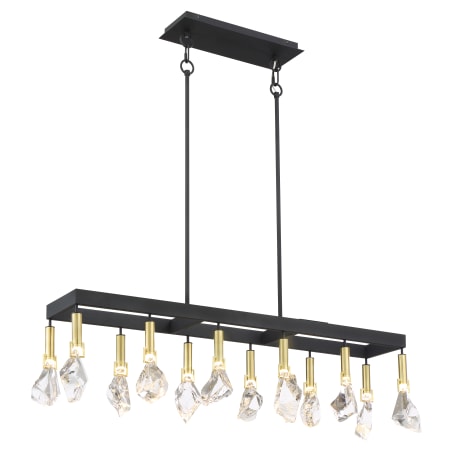 A large image of the Metropolitan N7866 Linear Chandelier with Canopy