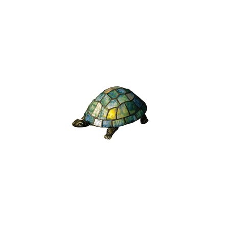 Meyda Tiffany 10270 Tiffany Glass Turtle Stained Glass Tiffany Specialty Lamp from the Animal Sculptures Collection FaucetDirect