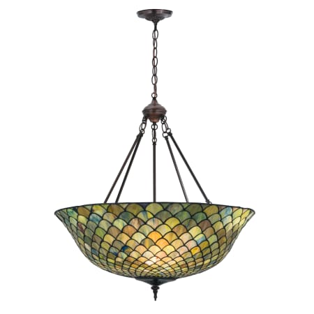 A large image of the Meyda Tiffany 111082 Green / Blue