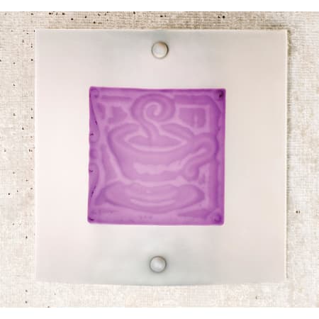 A large image of the Meyda Tiffany 14608 Clear / Purple Bas Relief