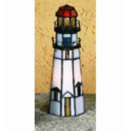 Meyda 20536 Glass, Lighthouse Table Lamp Large Size