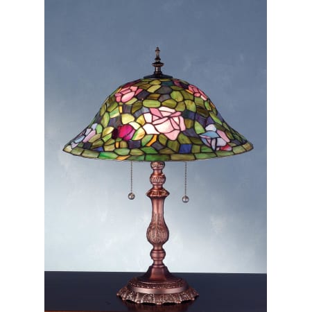 A large image of the Meyda Tiffany 28406 Multicolor / Bronze