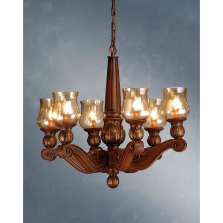 A large image of the Meyda Tiffany 71471 Portsmouth Cherry