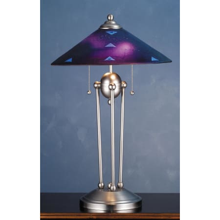 A large image of the Meyda Tiffany 82485 Purple / Clear Dicro Triangles