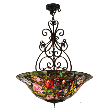 A large image of the Meyda Tiffany 99163 Wrought Iron