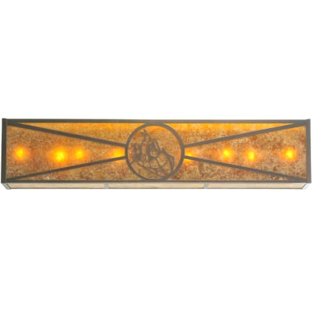 A large image of the Meyda Tiffany 106547 Mahogany Bronze / Amber Mica