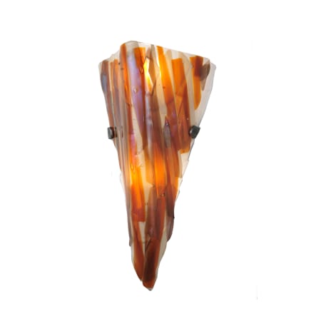 A large image of the Meyda Tiffany 107884 Amber / Beige / Smoke / Irid Clear