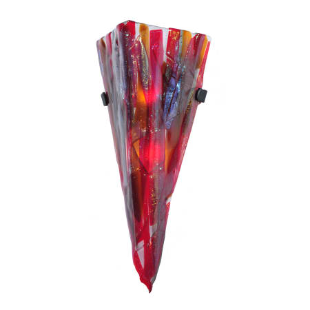 A large image of the Meyda Tiffany 108291 Irid Red / Smoke / Amber / Clear Irid