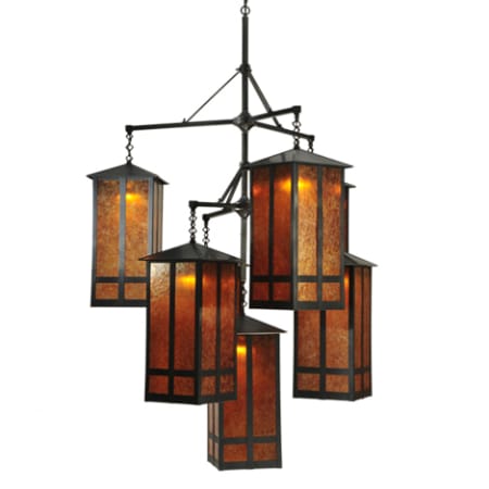 A large image of the Meyda Tiffany 110093 Craftsman Brown