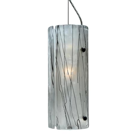 A large image of the Meyda Tiffany 110456 Black / White Streamers