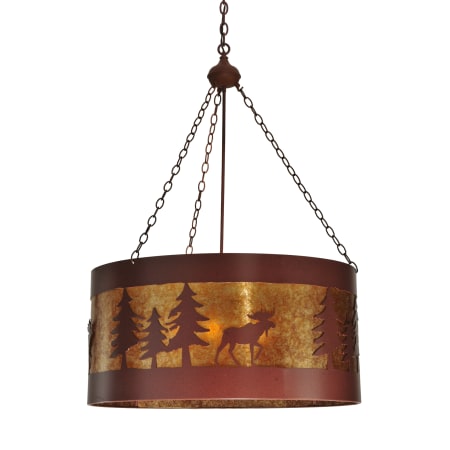 A large image of the Meyda Tiffany 110656 Rust / Amber Mica