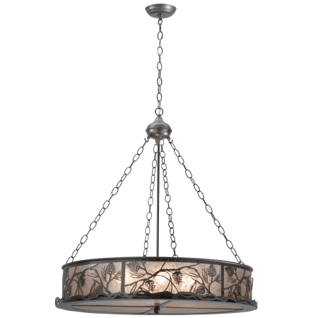 A large image of the Meyda Tiffany 111316 Pewter / Silver Mica