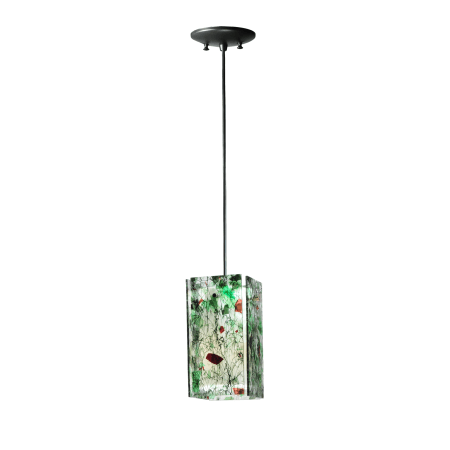 A large image of the Meyda Tiffany 111351 Parade Green / Red Confetti