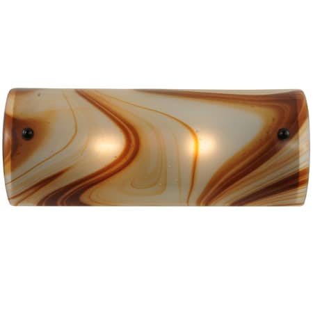 A large image of the Meyda Tiffany 113008 Cognac Swirl Craftsman Brown