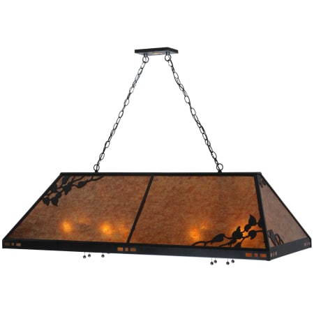 A large image of the Meyda Tiffany 113443 Black / Amber Mica