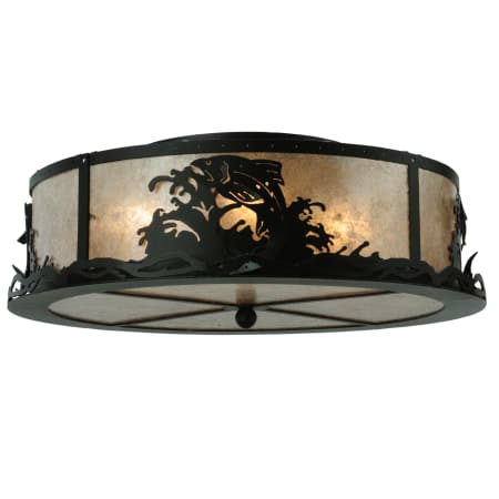 A large image of the Meyda Tiffany 113622 Black / Silver Mica