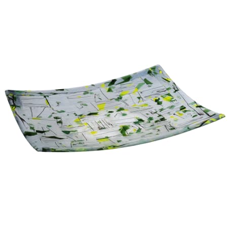 A large image of the Meyda Tiffany 114432 Yellow Green Fracture Streamer