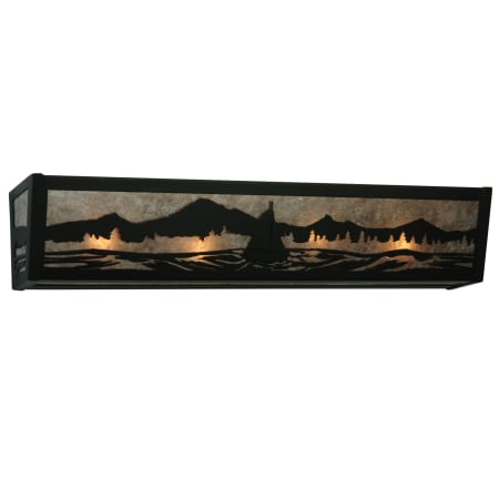 A large image of the Meyda Tiffany 114584 Black / Silver Mica