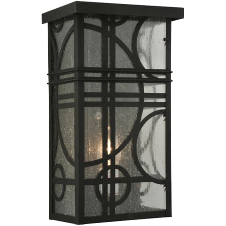 A large image of the Meyda Tiffany 116773 Black / Clear Seedy