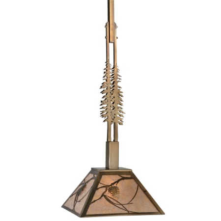 A large image of the Meyda Tiffany 118239 Antique Copper / Silver Mica