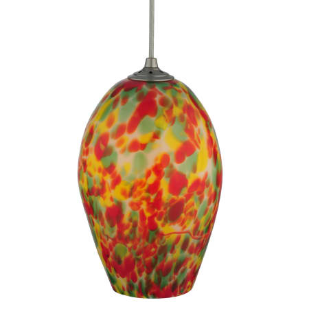 A large image of the Meyda Tiffany 118250 White Base / Red / Yellow / Green