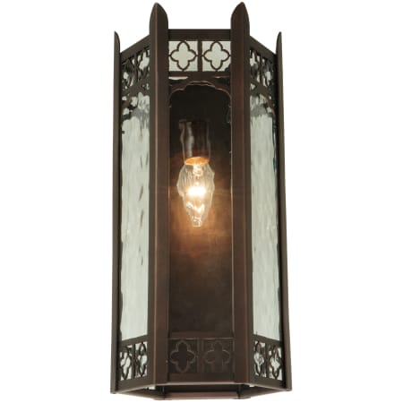 A large image of the Meyda Tiffany 122604 Mahogany Bronze / Clear Waterglass
