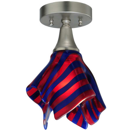 A large image of the Meyda Tiffany 125805 Red / Blue Stripe