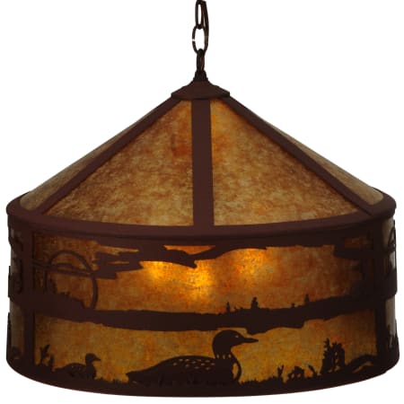 A large image of the Meyda Tiffany 126670 Rust / Amber Mica