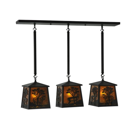 A large image of the Meyda Tiffany 130904 Black / Amber Mica