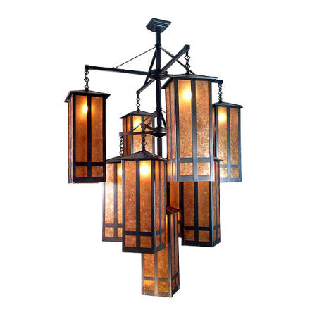 A large image of the Meyda Tiffany 13793 Craftsman Brown