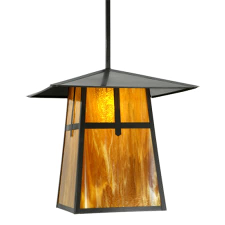 A large image of the Meyda Tiffany 138217 Craftsman Brown