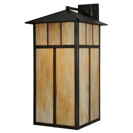 A large image of the Meyda Tiffany 139586 Craftsman Brown