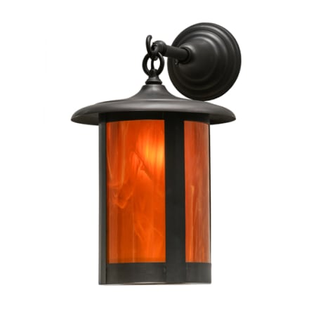 A large image of the Meyda Tiffany 151339 Craftsman Brown