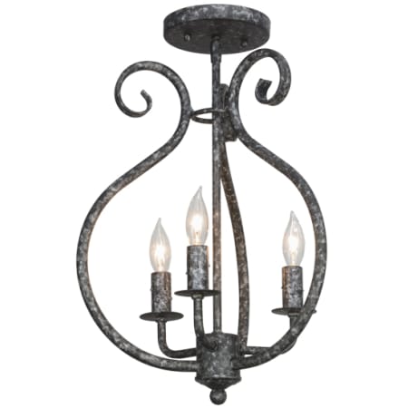 A large image of the Meyda Tiffany 153438 Graphite Pewter