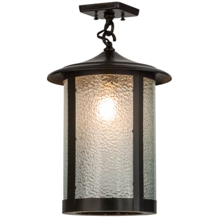 A large image of the Meyda Tiffany 154341 Craftsman Brown