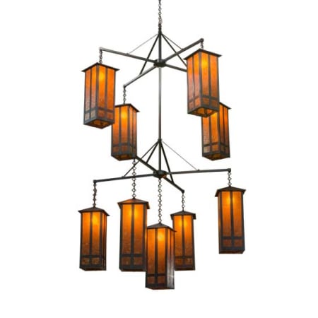 A large image of the Meyda Tiffany 162412 Craftsman Brown