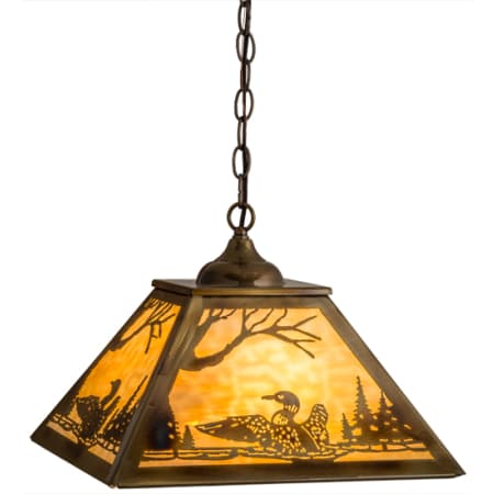 A large image of the Meyda Tiffany 164313 Brass Tint / Burnished Brass
