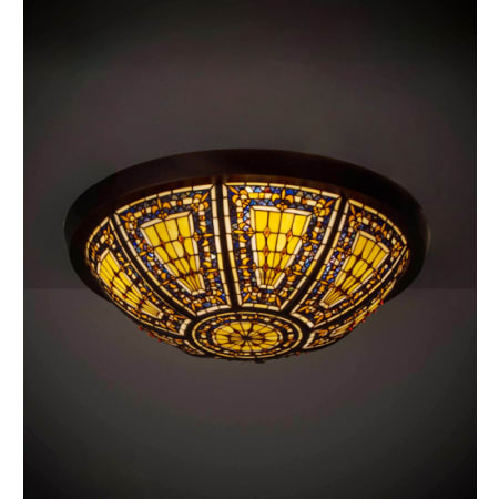 20-60代 人気ファッションブランド Meyda Tiffany 181416 Mahogany Bronze Fleur-de-lis 4 Light 26 グローブ