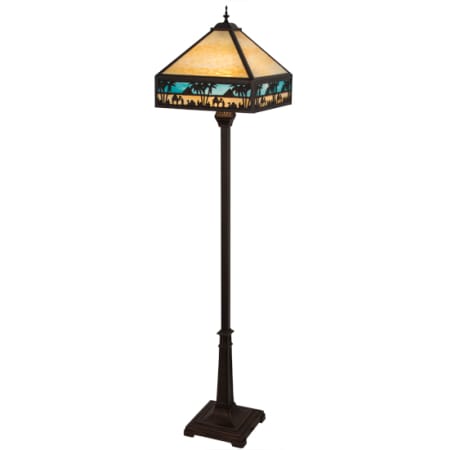 A large image of the Meyda Tiffany 182377 Craftsman Brown