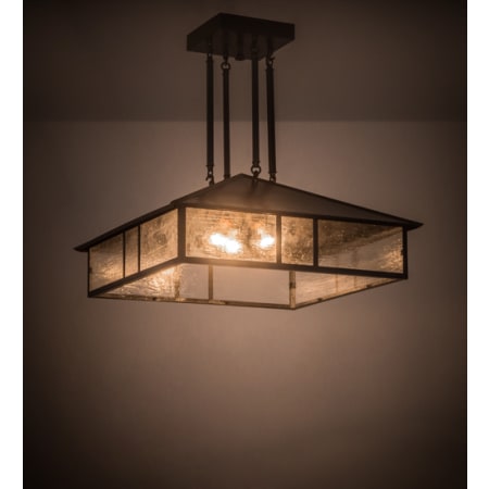 A large image of the Meyda Tiffany 186085 Craftsman Brown