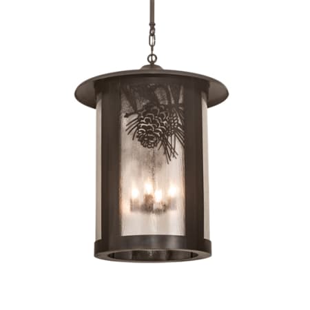A large image of the Meyda Tiffany 198603 Craftsman Brown